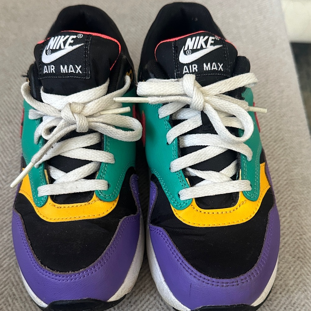 Nike Air Max Kids Sneakers - Black, Green, Yellow, Purple